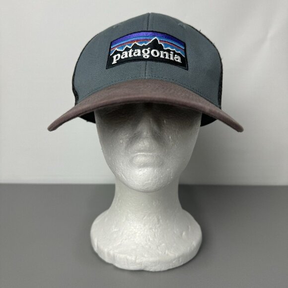 Patagonia Other - Patagonia Hat One Size P6 Logo Trucker Snapback Adjustable Mesh Canvas Cap PLGY